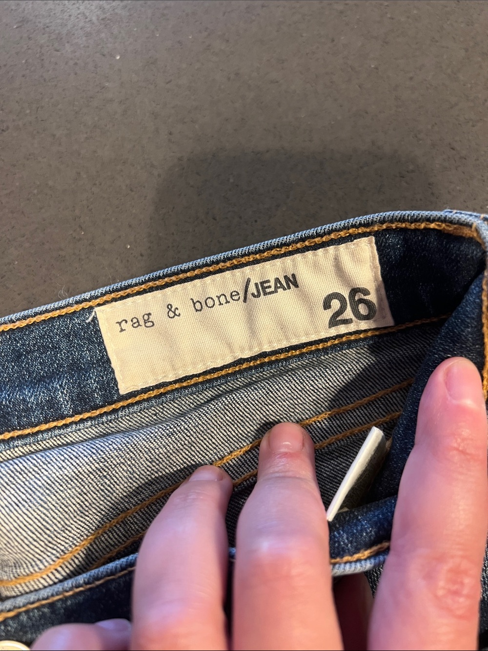 Classic Rag & Bone Slim Capri Blue Women’s Jeans. Size 26! 28 inseam - Picture 2 of 6